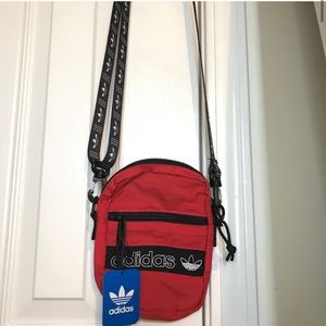 Adidas red shoulder/crossbody bag